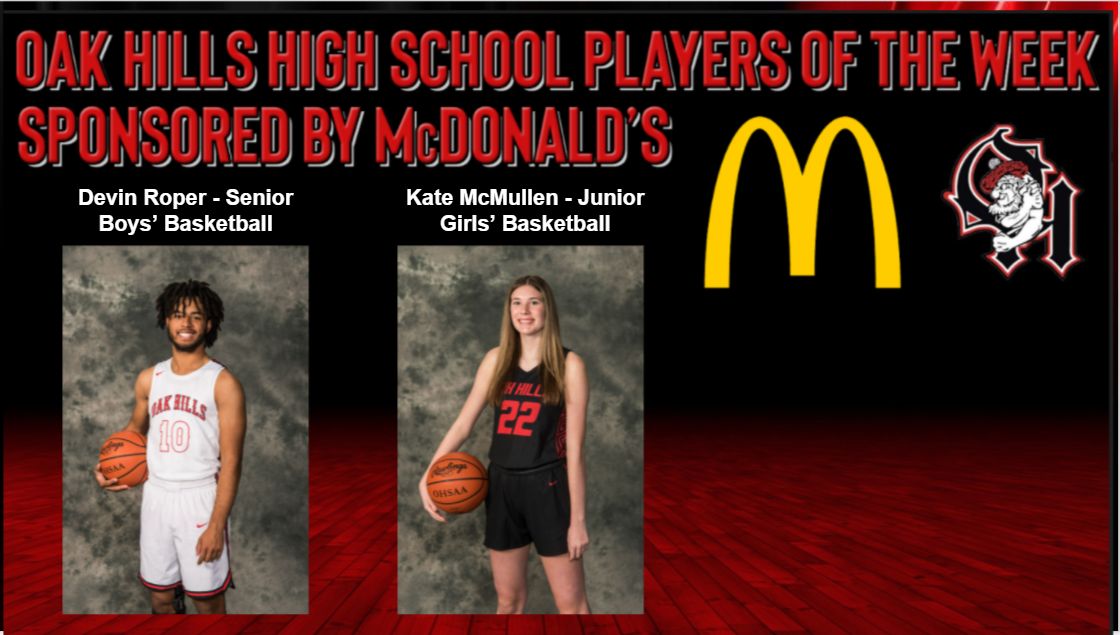 McDonald's OHHS Players of the Week